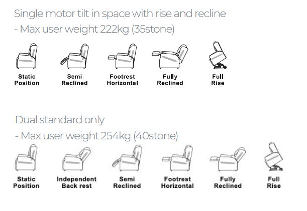 Repose Bariatric Chair Motors